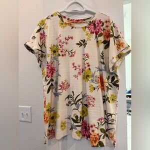 LOFT Multicolor Floral Top NWOT